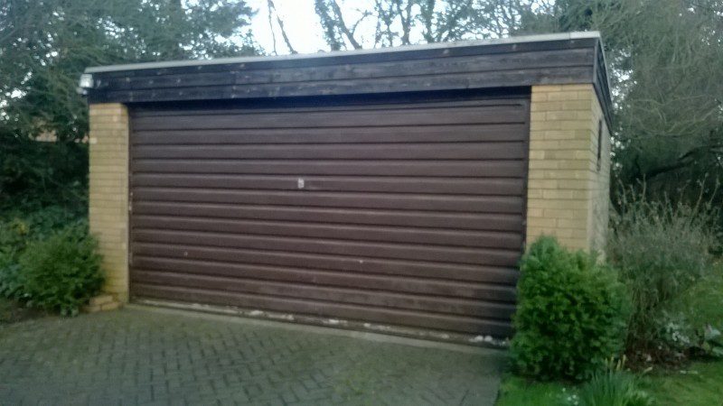 Double insulated roller door (Before)