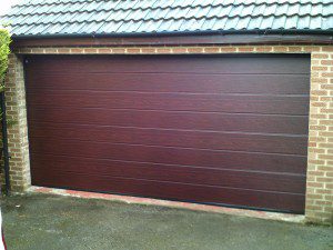 Rosewood Sectional Garador Door (After)