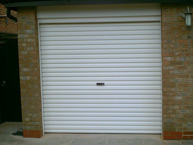 Rosewood Roller Garage door (Before)