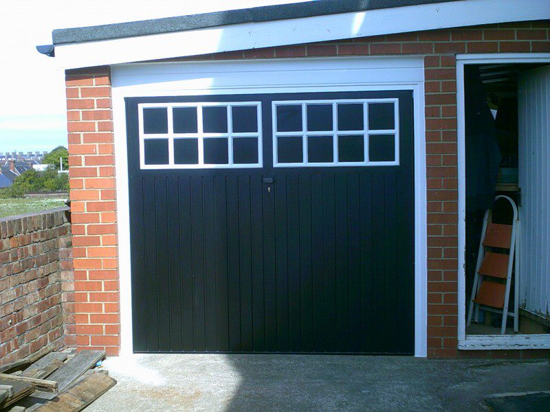 Black Up and Over Garage Door (After)