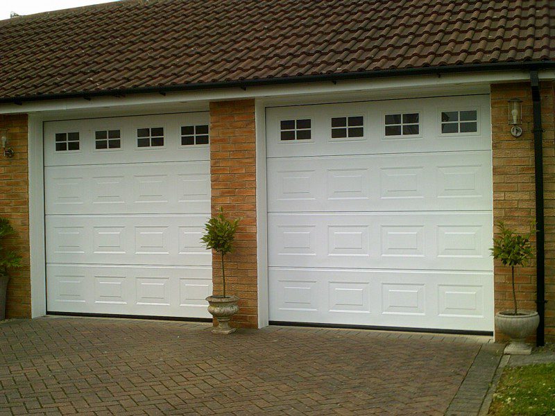 Two Georgian Sectional Garage Door (After)