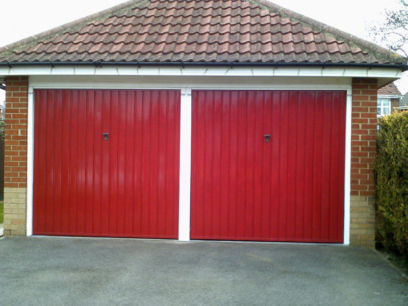 Double Sectional Garage Door (Before)